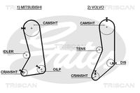 TRISCAN 86455371XS - Correa dentada