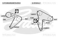 TRISCAN 86455435XS - Correa dentada