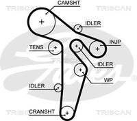 TRISCAN 8645 5648XS - Correa dentada