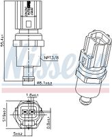 NISSENS 207057 - Sensor, temperatura del refrigerante