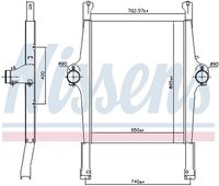 NISSENS 97022 - Radiador de aire de admisión