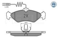 MEYLE 025 216 2117/PD - Juego de pastillas de freno