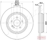 JAPANPARTS DP0523C - Disco de freno