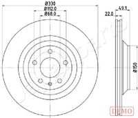 JAPANPARTS DP-0916C - Disco de freno