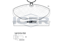 FEBI BILSTEIN 16473 - Juego de pastillas de freno