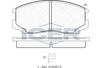 FEBI BILSTEIN 16627 - Juego de pastillas de freno