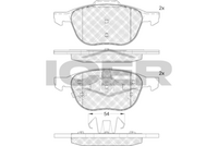FEBI BILSTEIN 16479 - Juego de pastillas de freno