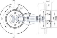 DELPHI BG2703 - Disco de freno