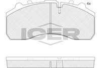 ICER REC151194 - Juego de pastillas de freno