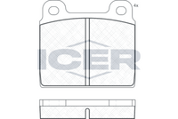 DELPHI LP20 - Juego de pastillas de freno
