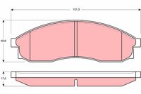 TRW GDB3107 - Juego de pastillas de freno