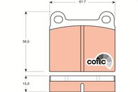 TRW GDB101 - Juego de pastillas de freno - COTEC