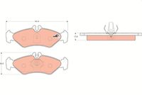 TRW GDB1262 - Juego de pastillas de freno - COTEC
