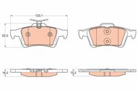 TRW GDB2033 - Juego de pastillas de freno
