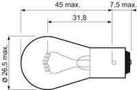 VALEO 032101 - Lámpara, luz de freno