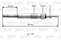 VALEO 345104 - Bujía de precalentamiento