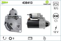 VALEO 438413 - Motor de arranque - VALEO CORE-FLEX