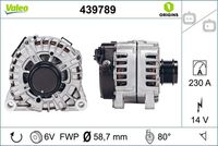 VALEO 439789 - Alternador - VALEO ORIGINS NEW OE TECHNOLOGY