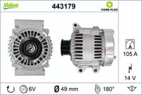 VALEO 443179 - Alternador - VALEO CORE-FLEX