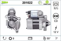 VALEO 201022 - Motor de arranque - VALEO CORE-FLEX