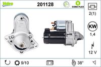 VALEO 201128 - Motor de arranque - VALEO CORE-FLEX