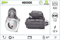 VALEO 460506 - Motor de arranque - VALEO RE-GEN REMANUFACTURED