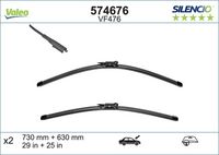 VALEO 574676 - Limpiaparabrisas - SILENCIO FLAT BLADE SET