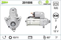 VALEO 201006 - Motor de arranque - VALEO CORE-FLEX
