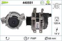 VALEO 440551 - Alternador - VALEO RE-GEN REMANUFACTURED