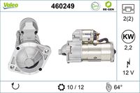 VALEO 460249 - Motor de arranque - VALEO RE-GEN REMANUFACTURED