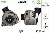 VALEO 437595 - Alternador - VALEO RE-GEN REMANUFACTURED
