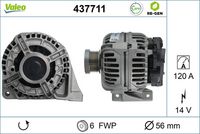 VALEO 437711 - Alternador - VALEO RE-GEN REMANUFACTURED