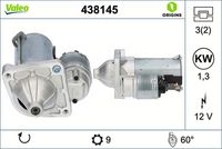 VALEO 438145 - Motor de arranque - VALEO ORIGINS NEW OE TECHNOLOGY