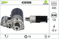 VALEO 438566 - Motor de arranque - VALEO ORIGINS NEW OE TECHNOLOGY