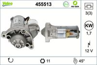 VALEO 455513 - Motor de arranque - VALEO RE-GEN REMANUFACTURED