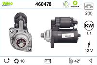 VALEO 460478 - Motor de arranque - VALEO RE-GEN REMANUFACTURED