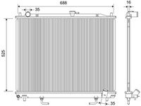 NRF 53754 - Radiador, refrigeración del motor