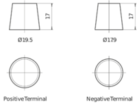 TUDOR TB955 - Batería de arranque