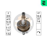 ERA ZN0957 - Engranaje de rueda libre, arrancador