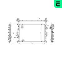 EACLIMA 31R22132 - Radiador, refrigeración del motor