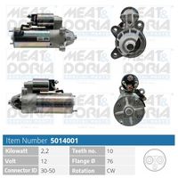 MEAT & DORIA 5014001 - Motor de arranque