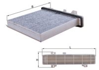 MAHLE LAK 589 - Filtro, aire habitáculo