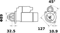 MAHLE MS 225 - Motor de arranque