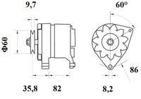 MAHLE MG 429 - Alternador