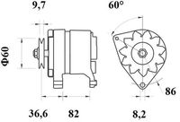 MAHLE MG 241 - Alternador