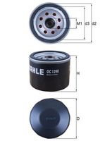 MAHLE OC1290 - Filtro de aceite