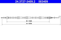 ATE 583409 - Cable de accionamiento, freno de estacionamiento