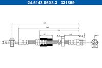 A.B.S. SL5914 - Tubo flexible de frenos