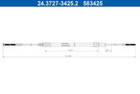 ATE 583413 - Cable de accionamiento, freno de estacionamiento