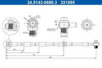 A.B.S. SL6372 - Tubo flexible de frenos